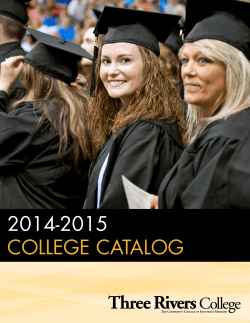 Entire 2014-2015 Catalog - Three Rivers Community College