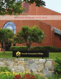 College Catalog 2014-2015 - Norwalk Community College