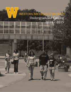 Undergraduate Catalog 2014 – 2015