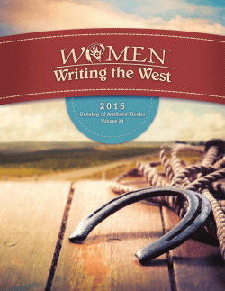 2015 Catalog - Women Writing the West