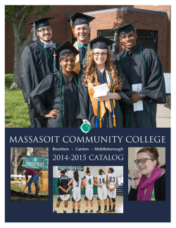 View the 2014 - 2015 Massasoit Catalog