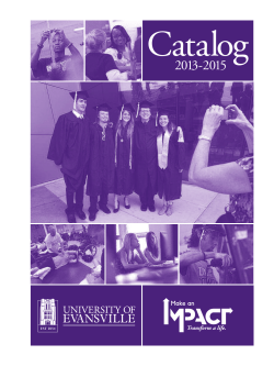 Catalog - University of Evansville
