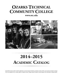 2014 - 2015 Catalog - Ozarks Technical Community College