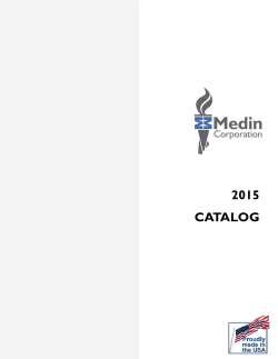 2015 CATALOG - Medin Corporation