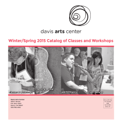 Winter/Spring 2015 Catalog of Classes and