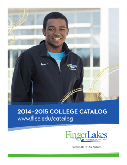 2015 Catalog - Finger Lakes Community College