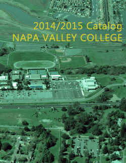 2014/2015 Catalog NAPA VALLEY COLLEGE