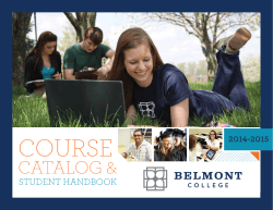 2014-2015 Catalog and Student Handbook