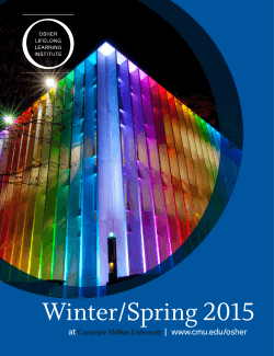 Winter/Spring 2015 catalog - Carnegie Mellon University