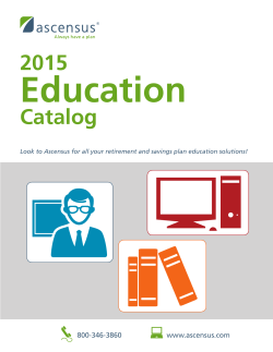 2015 Education Catalog