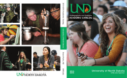 2013-2015 Catalog - University of North Dakota