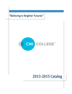 CNI College Catalog