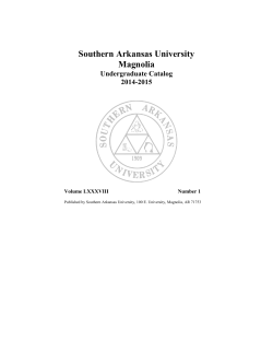 2014-2015 Catalog - Southern Arkansas University