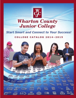 WCJC College Catalog (2014