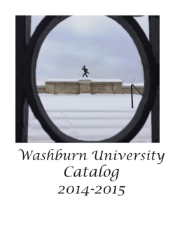 Catalog 2014-2015 - Washburn University