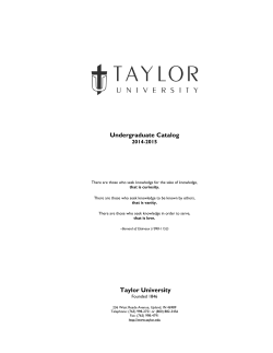 2014-2015 Academic Catalog