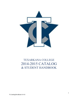 2014-2015 CATALOG - Texarkana College