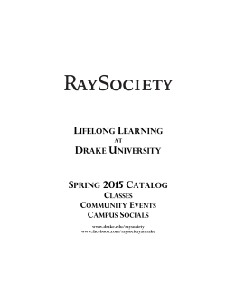 Spring 2015 Catalog