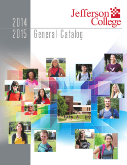 Jefferson College General Catalog 2014