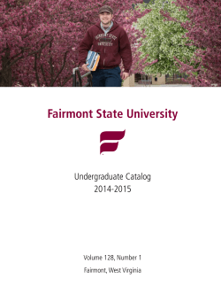 Fairmont State University 2014