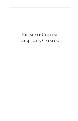 Hillsdale College 2014