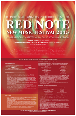 RED NOTE NEW MUSIC FESTIVAL | COMPOSITION