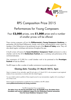 RPS Composition Prize 2015 - Royal Philharmonic Society