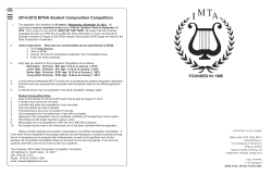 2014-2015 MTNA Student Composition Competition