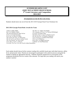 2014-2015 Reading Lists for all English classes