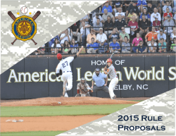 2015 Rule Proposals - The American Legion