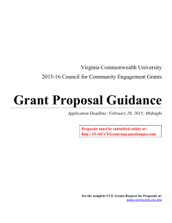 Grant Proposal Guidance