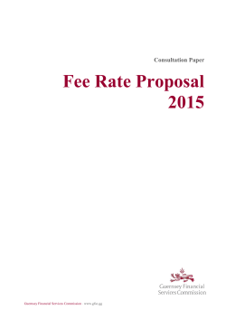 GFSC Consultation Paper - Fee Rate Proposal 2015
