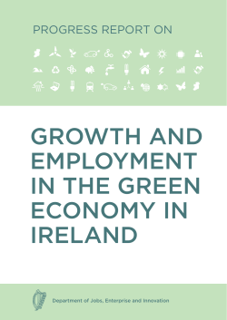 Growth and Employment in the Green Economy in Ireland