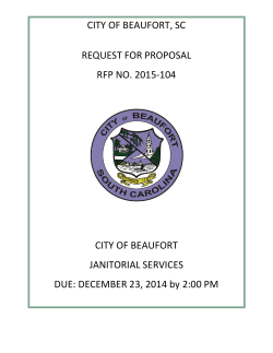 RFP 2015-104 - City of Beaufort