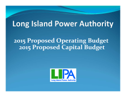 proposed 2015 budget - Long Island Power Authority