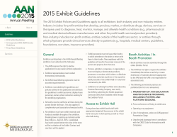 2015 Exhibit Guidelines