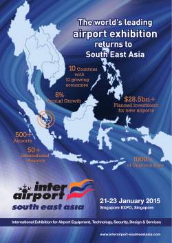 21-23 January 2015 - inter airport South East Asia