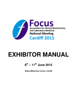 Focus 2015 Exhibition Manual