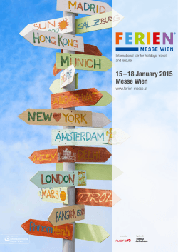 15 – 18 January 2015 Messe Wien