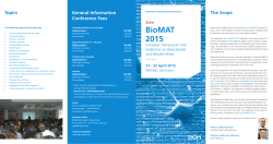 Euro BioMAT 2015 - Deutsche Gesellschaft für Materialkunde eV