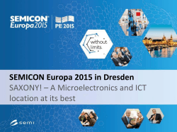 SEMICON Europa 2015 in Dresden SAXONY! – A Microelectronics