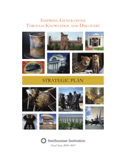 Strategic Plan - Smithsonian Institution