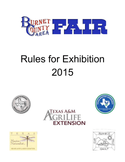 Rules for Exhibition 2015