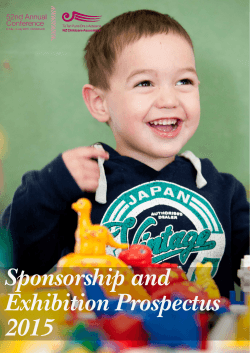 Sponsorship and Exhibition Prospectus 2015