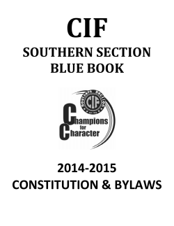 SOUTHERN SECTION BLUE BOOK 2014-2015
