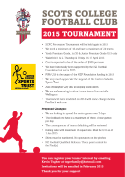 Football Club Tournament Flyer 2015