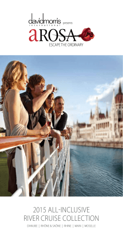 2015 all-inclusive river cruise collection