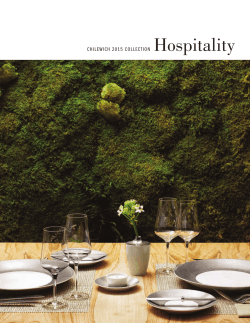 CHILEWICH 2015 COLLECTION Hospitality
