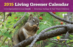 2015 Living Greener Calendar