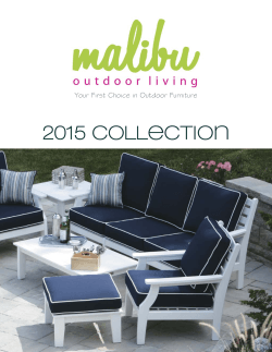 2015 collection - Malibu Outdoor Furniture